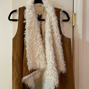 Anthropologie Elevenses Faux Fur Vest (Women's M)